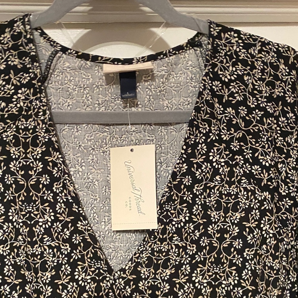 Universal Thread Black Floral Mini Dress - Picture 3 of 6